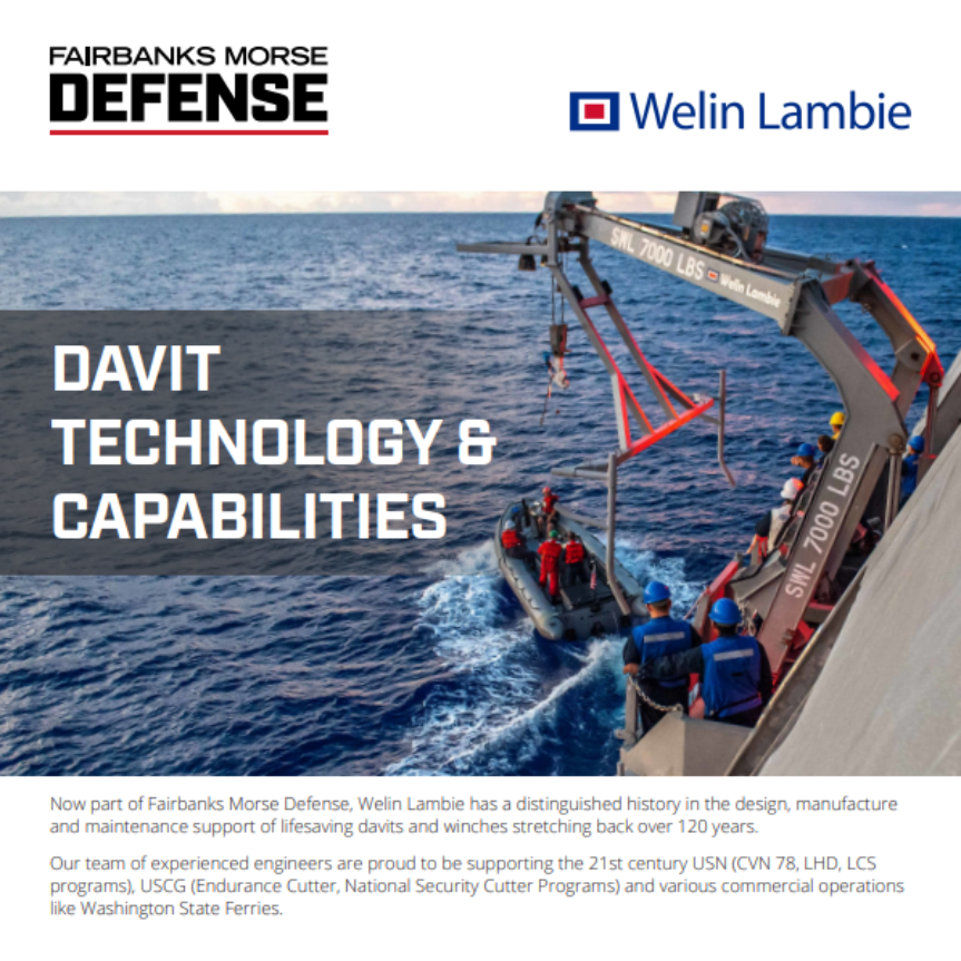 Fmd Davits Resources Data Sheets Fairbanks Morse Defense